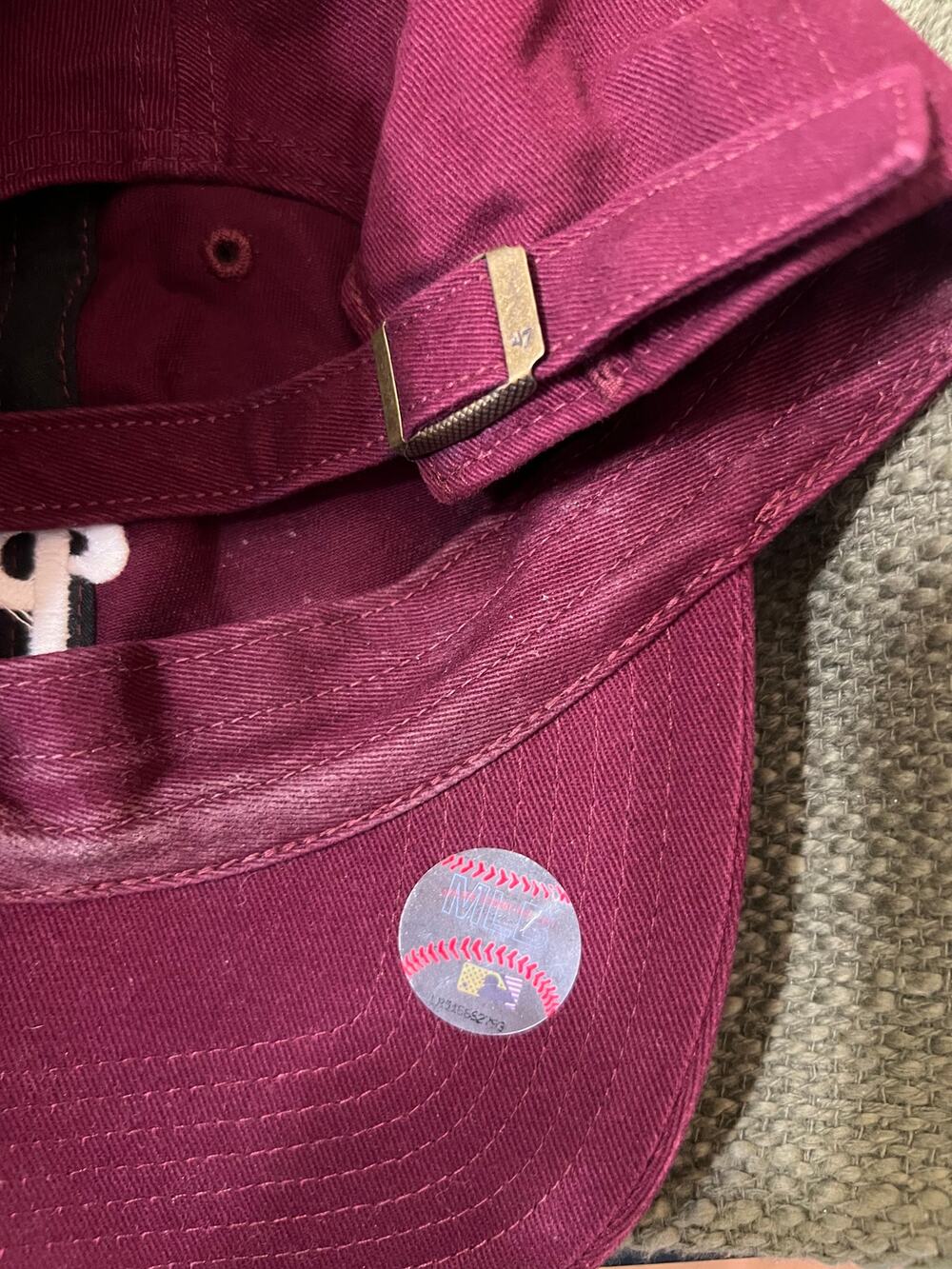 Philadelphia Phillies MLB Maroon Burgundy Adjustable Baseball Cap Hat